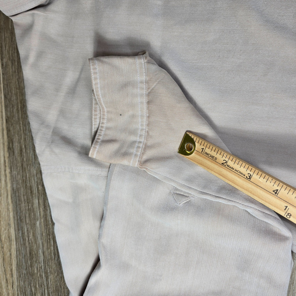 Columbia GRT Shirt Mens XL Khaki Tan Long Sleeve Button Up Hiking Viscose - Picture 8 of 13